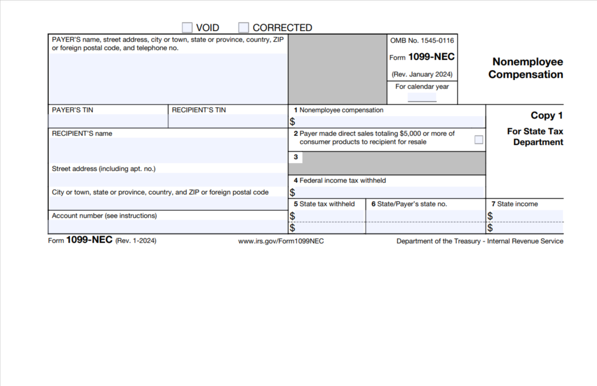 Tax Form for Independent Contractor