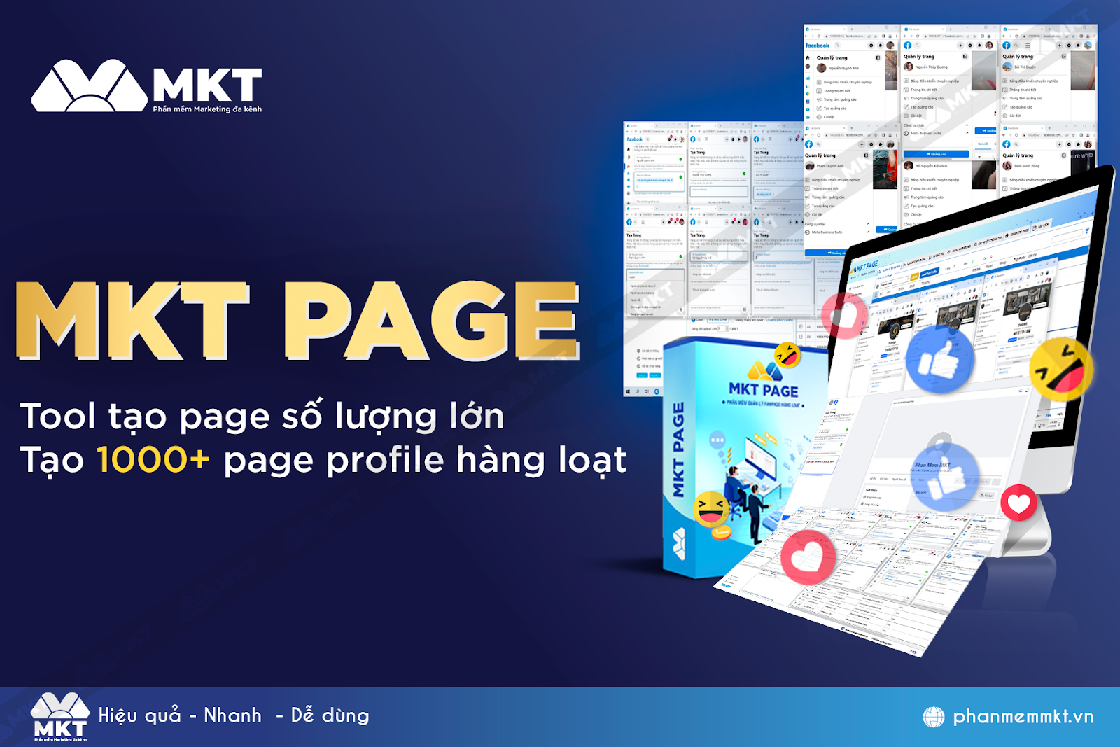 Tạo Page Tự Động | Tạo Page Hàng Loạt Với Phần Mềm MKT Page