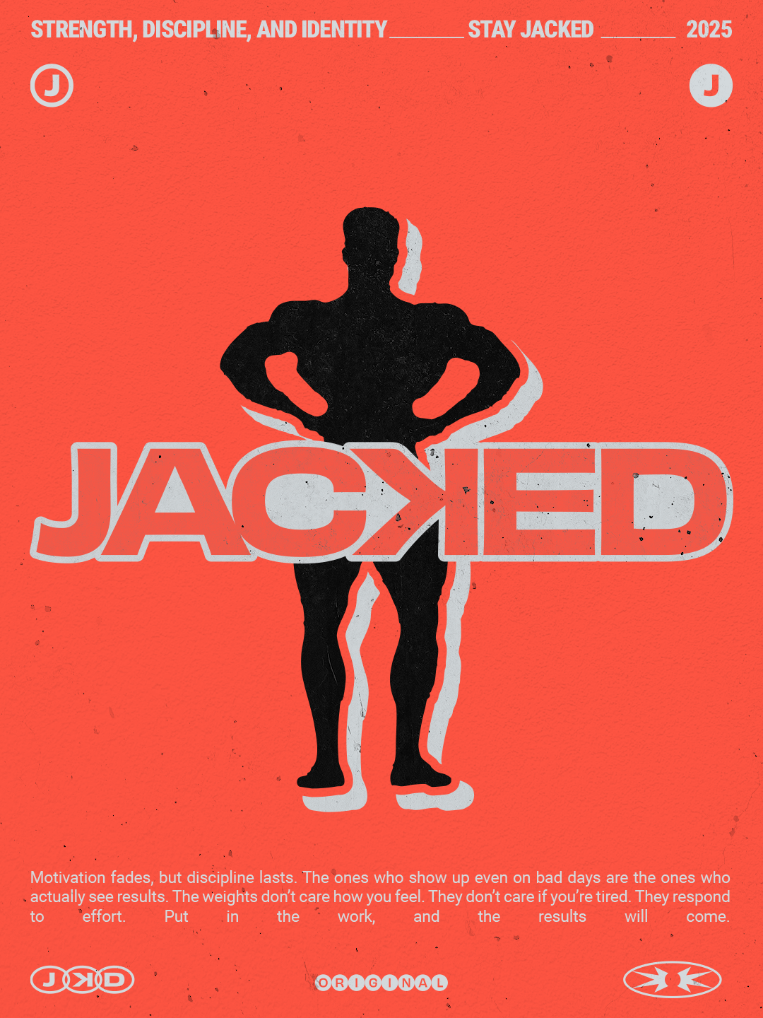 Image from the Jacked Original: Branding and Visual Identity for a Fitness Brand article on Abduzeedo