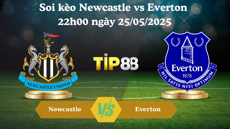 Soi kèo Newcastle vs Everton 22h00 ngày 25/05/2025