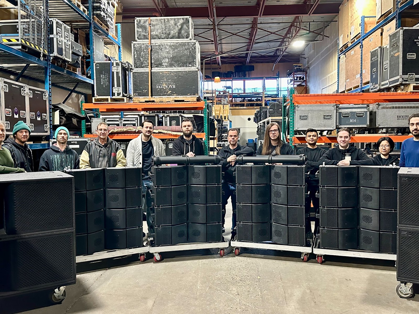 Vancouver's Gearforce Employees with PK Sound Systems