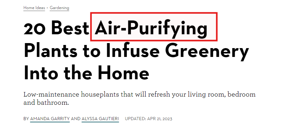 Using a hyphen in the main keyword to make the title easier to read