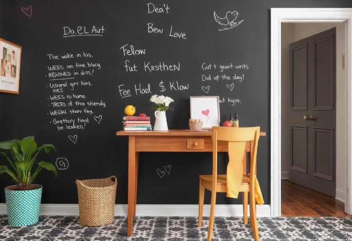 Study room accent wall ideas