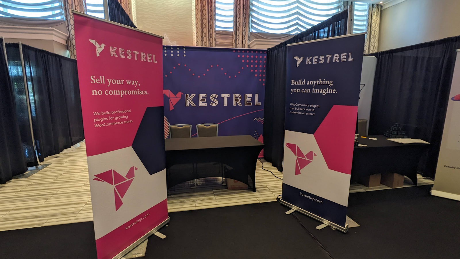 The Kestrel booth at WordCamp Canada #WCEH