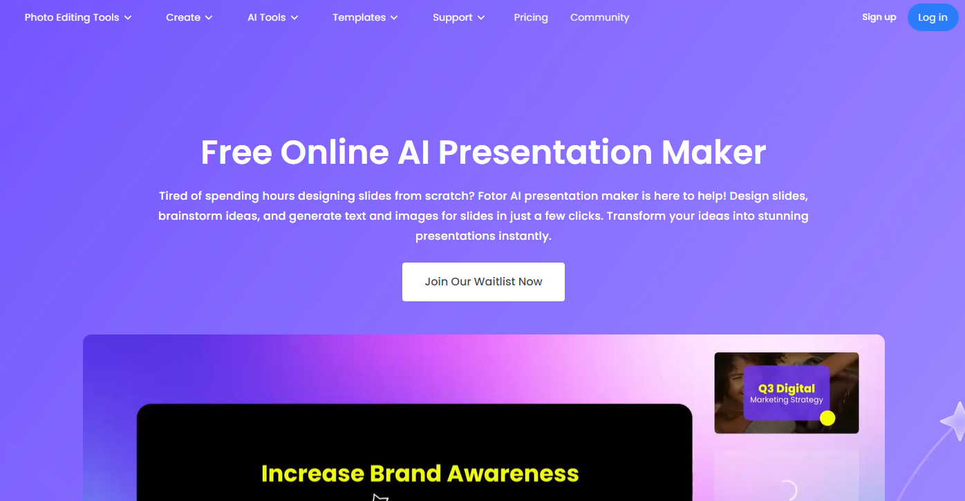 Free online AI presentation maker