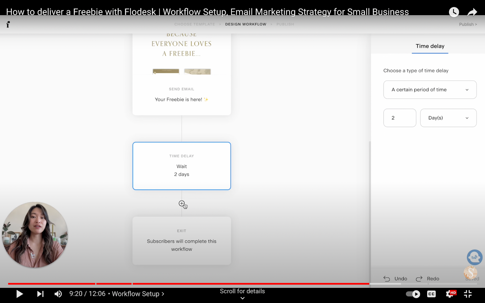 You can add additional steps to your Flodesk workflow. 