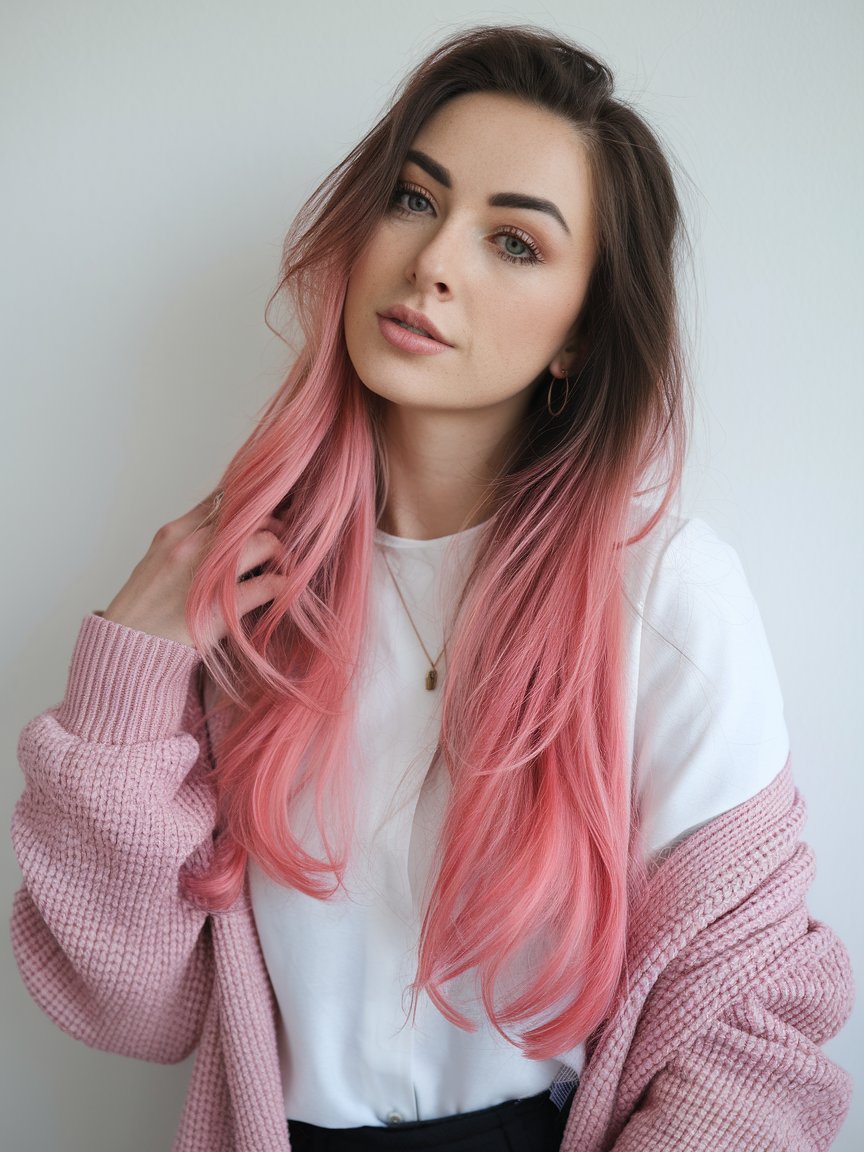 26. Pink Ombre Bob