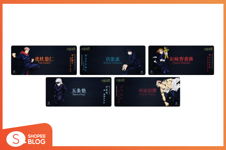 Shopee Blog ตัวละครหลักของ jujutsu kaisen แผ่นรองเมาส์ JJK