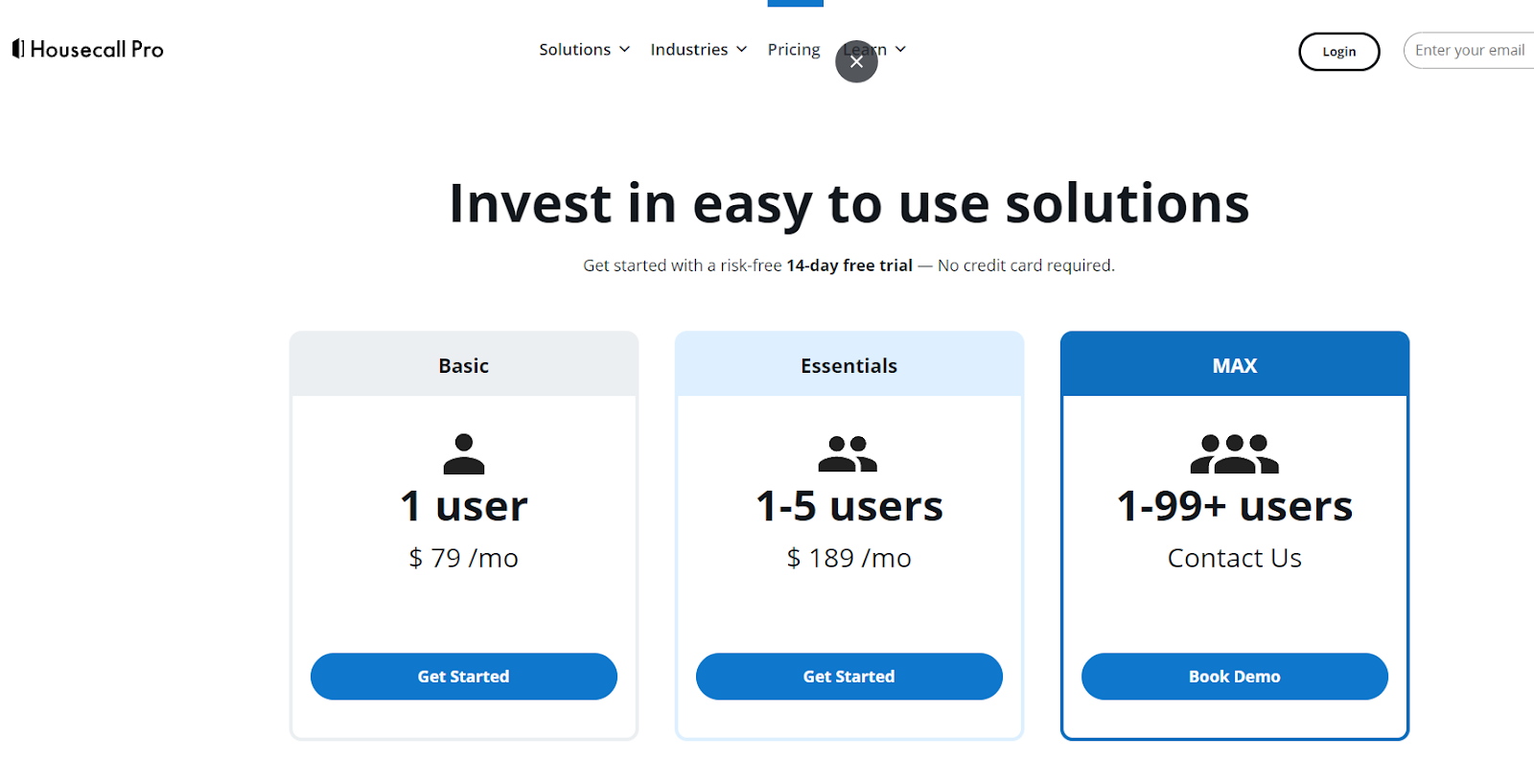 housecall pro pricing