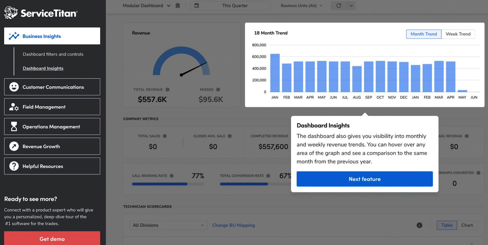 ServiceTitan - one of the best CRMs for small businesses