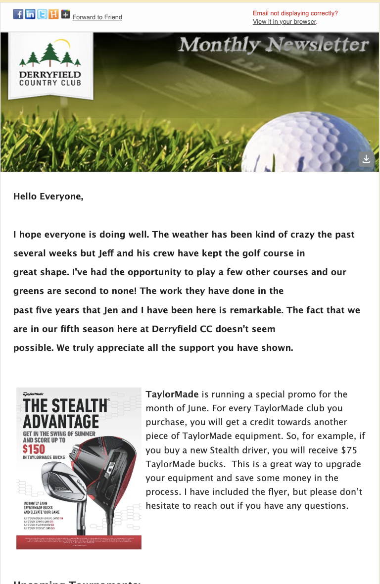 example of engaging email copy