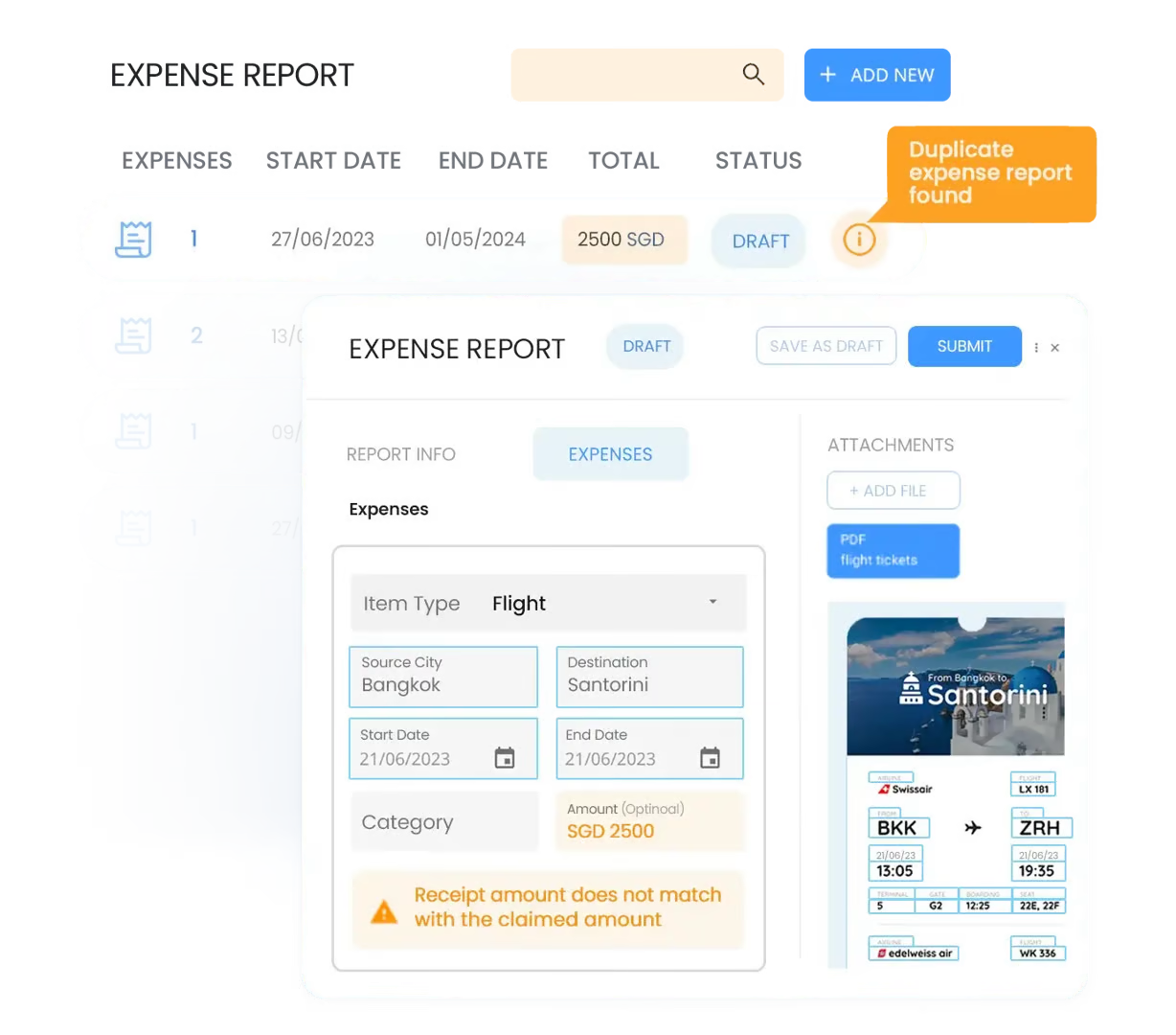 Expense Management Automation policy compliance check