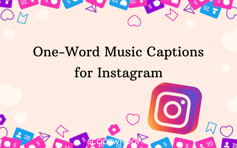 one word music captions for instagram