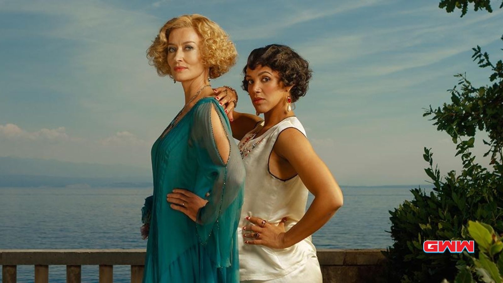 Natascha McElhone as Bella Ainsworth and Lily Frazer as Claudine Pascal, Hotel Portofino Season 3