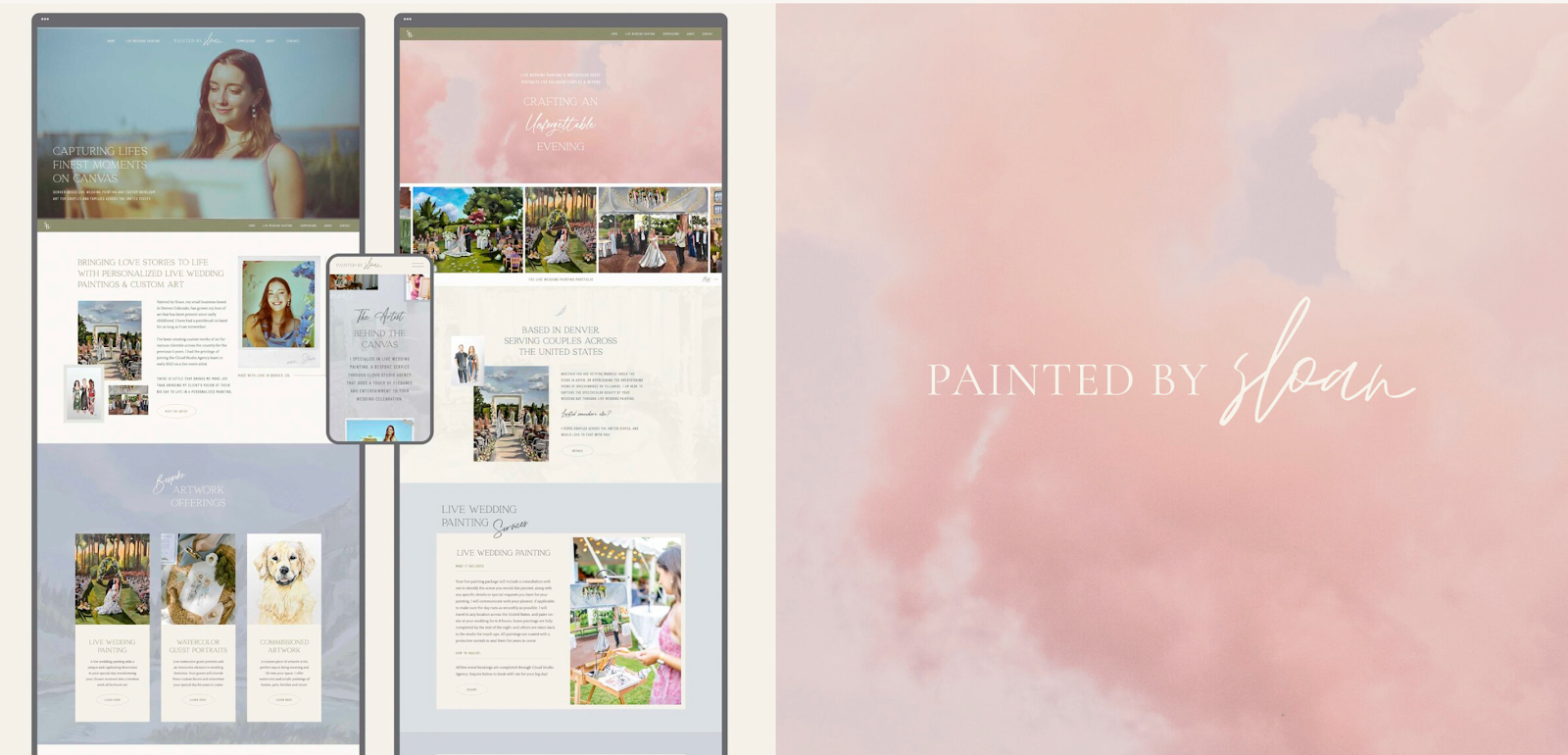 Painted by Sloan as an example of creative website design. 