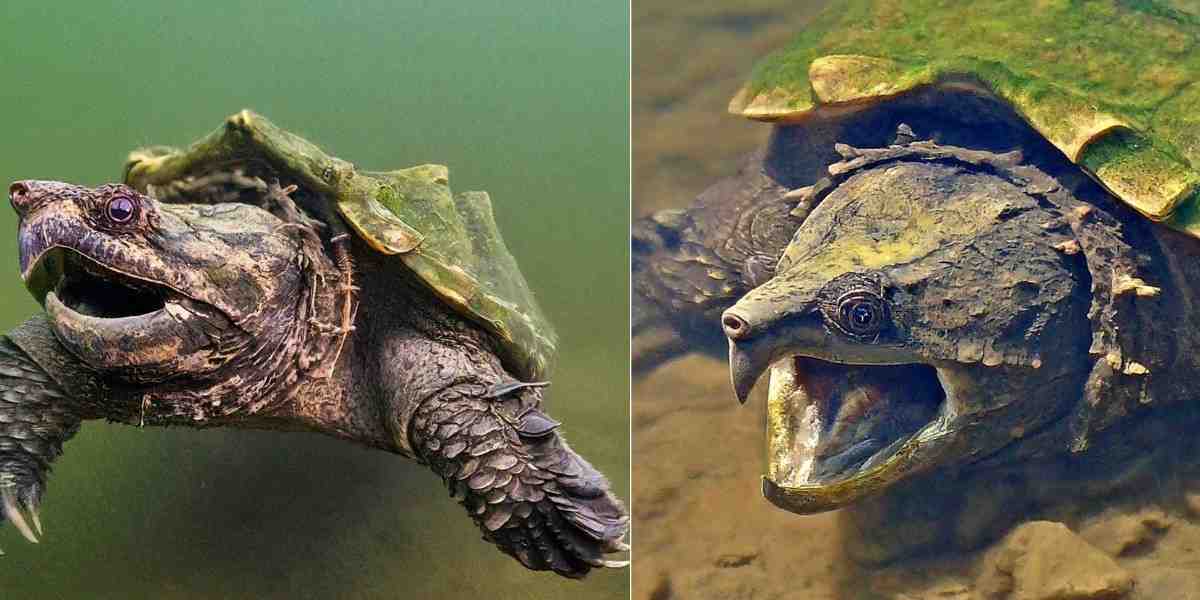  Alligator Snapping Turtles Bite