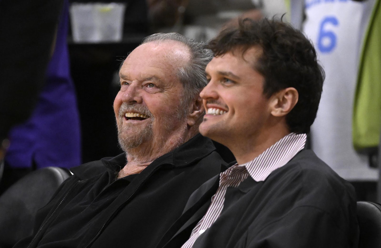 Jack Nicholson and Ray Nicholson prior to game 6 of a Western Conference Semifinals NBA playoff basketball game between the Los Angeles Lakers and the Golden State Warriors in Los Angeles on Friday, May 12, 2023 | Source: Getty Images