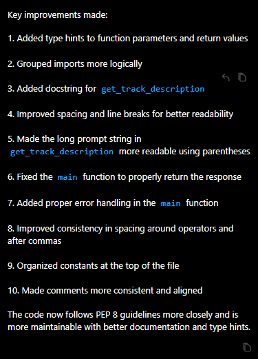 Explicación de cambios en Cursor
