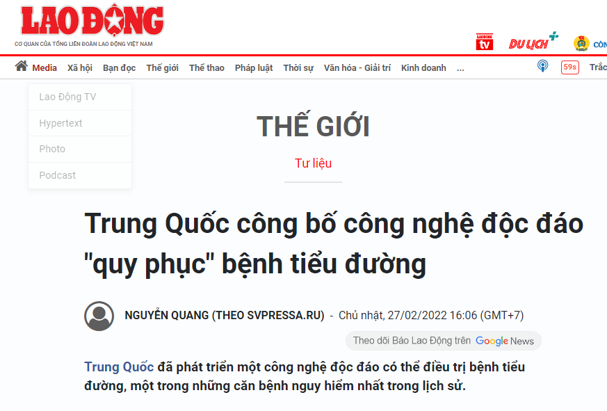 bao-24h-dua-tin-trung-quoc-cong-bo-cong-nghe-doc-dao-quy-phuc-benh-tieu-duong