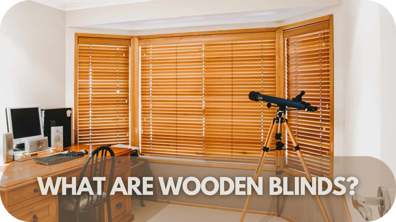 Overview of wooden blinds