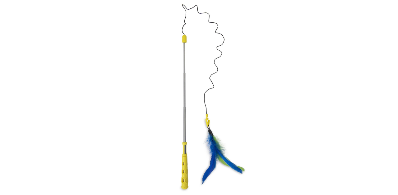 JW Flutter-ee Feathers Telescopic Cat Wand