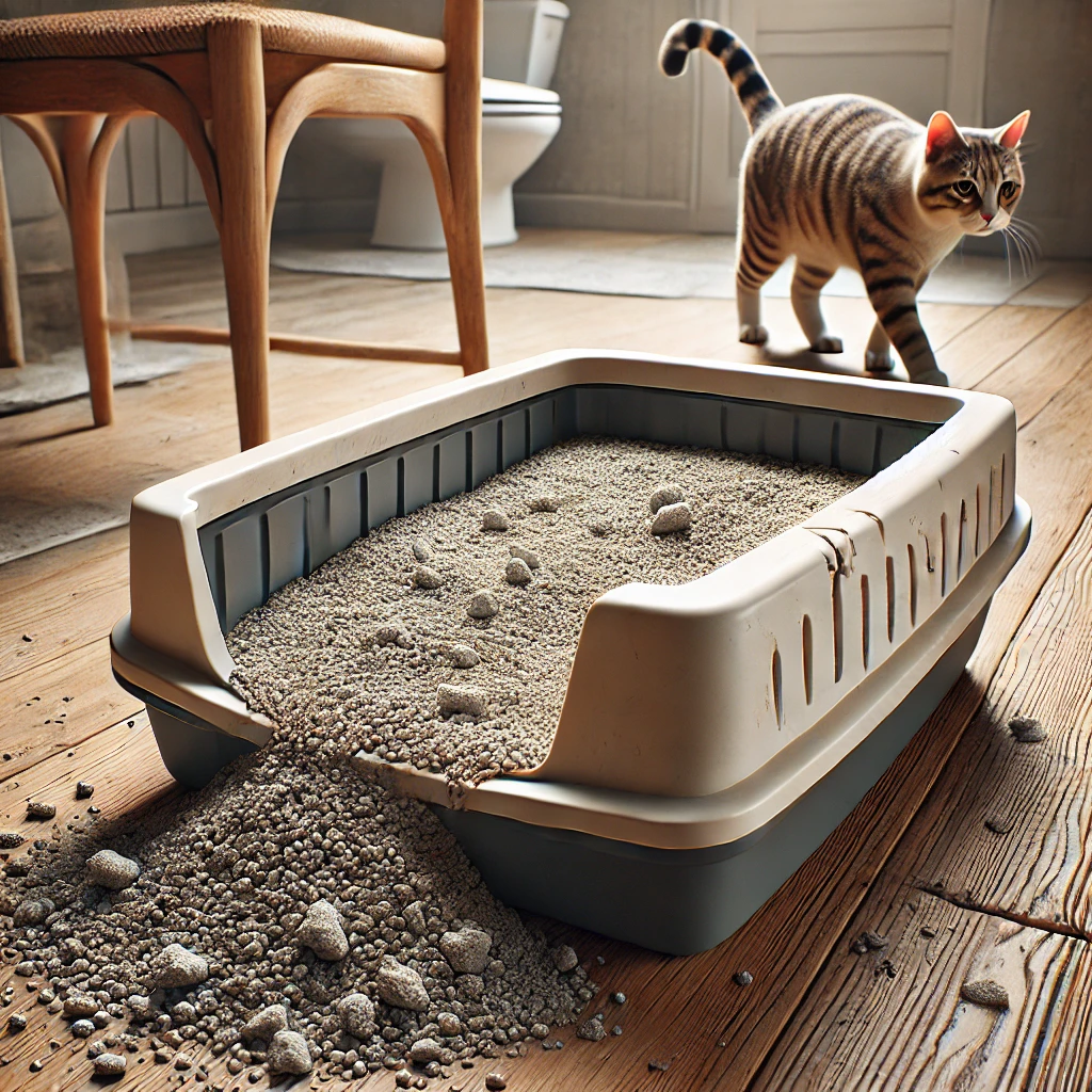 time to change cat litter box
