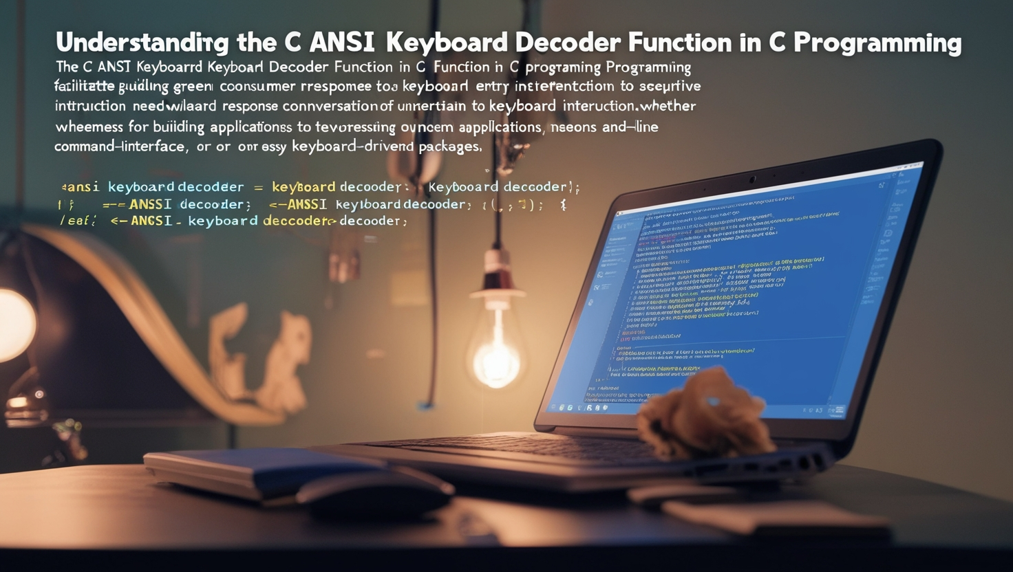 C ANSI keyboard Decoder Function