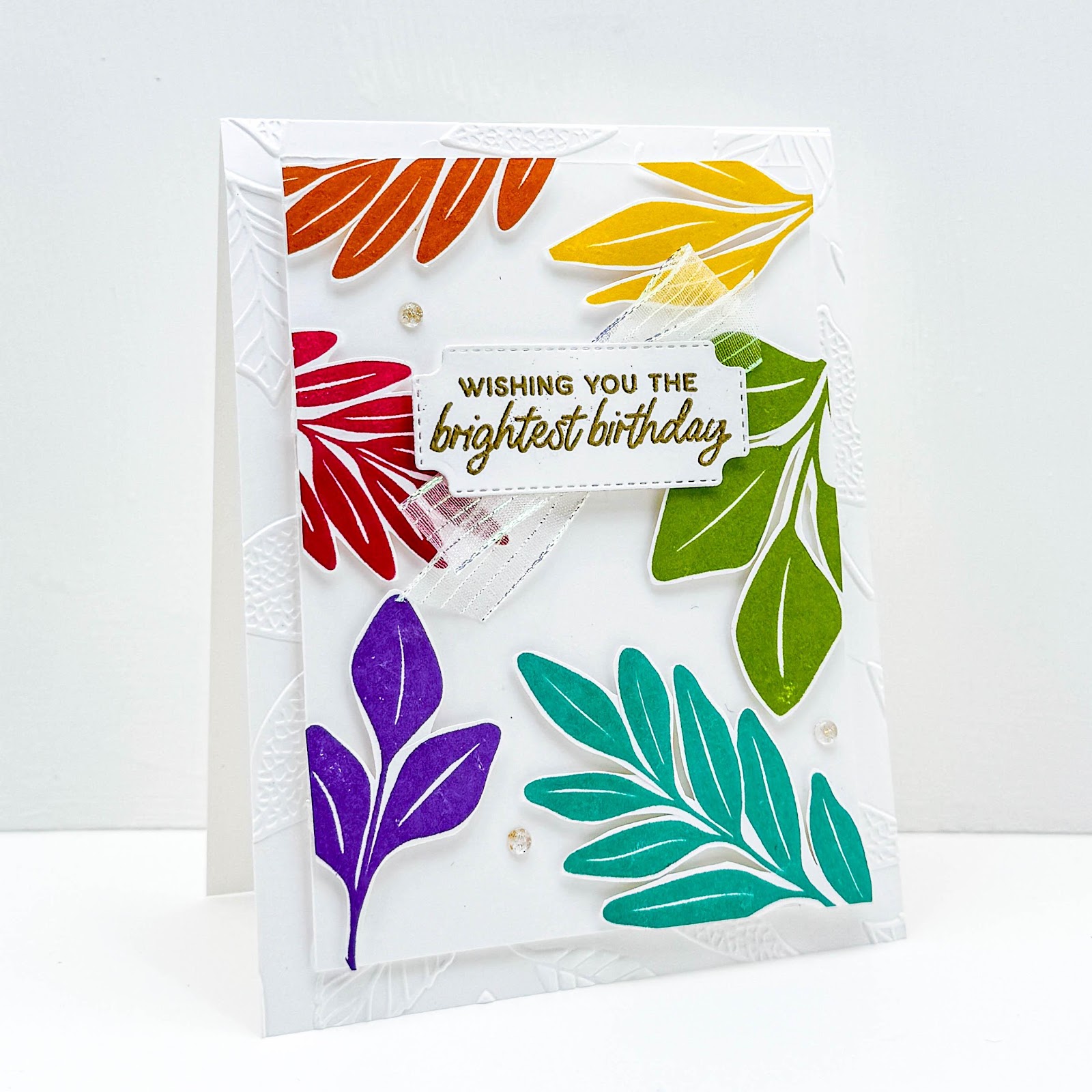 A card with colorful leaves

Description automatically generated