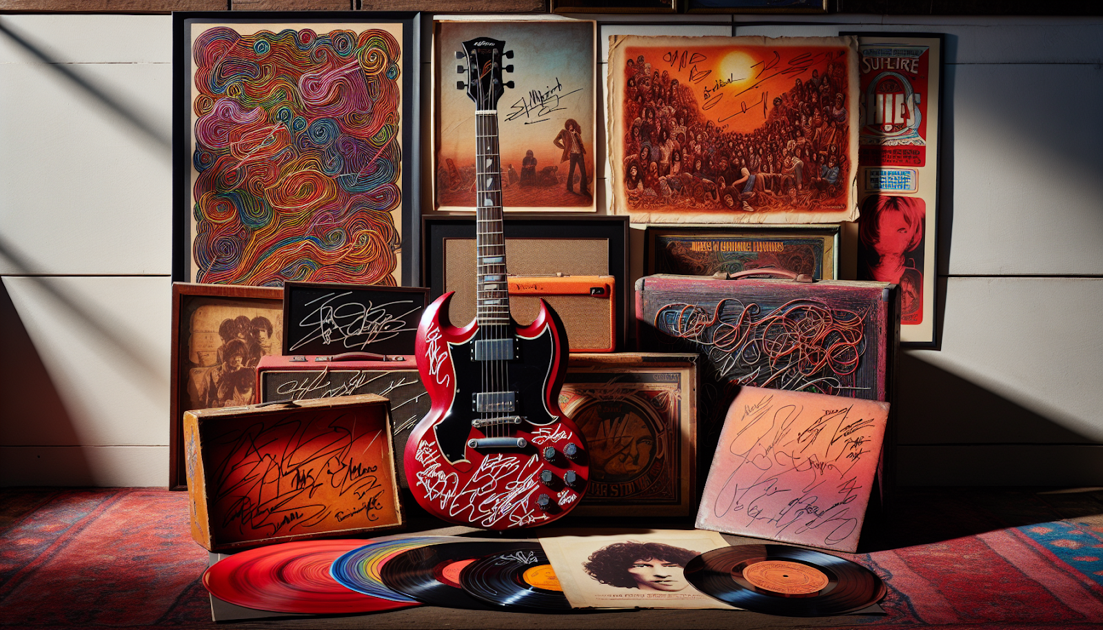 Assortment of Dave Matthews autographed memorabilia