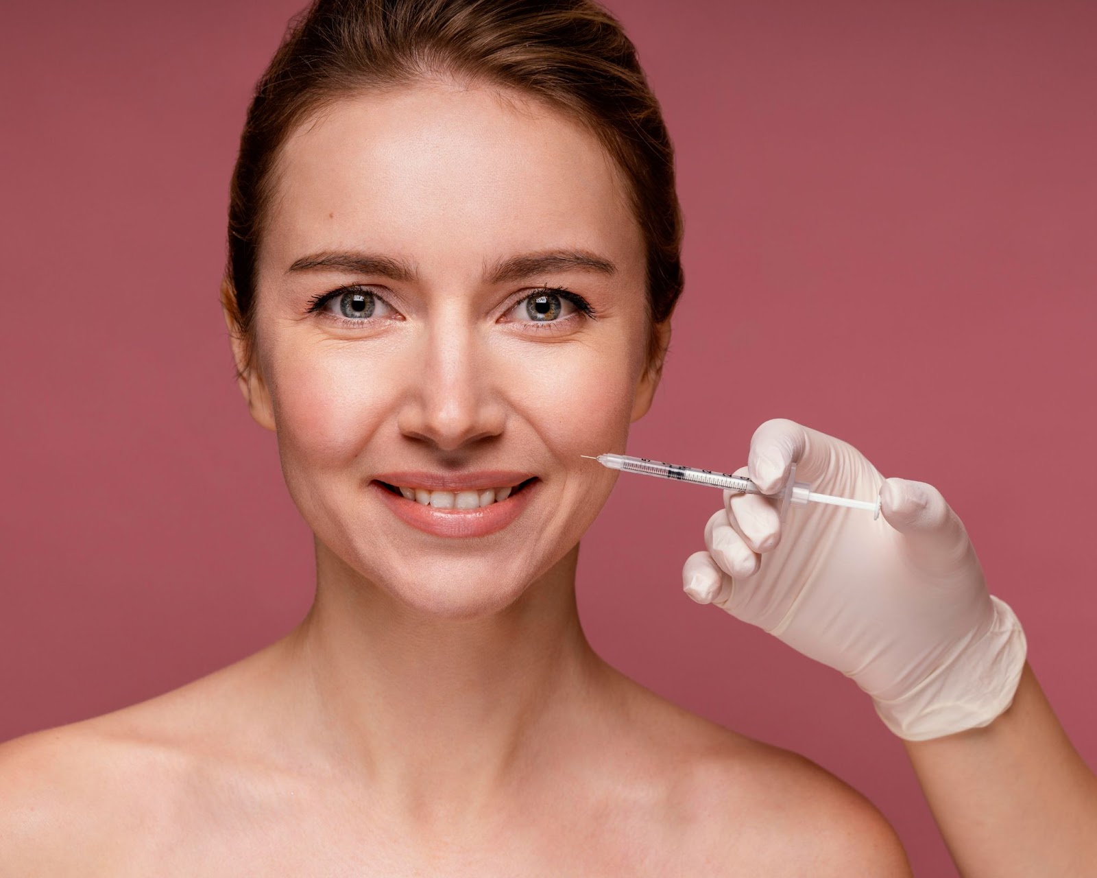 inject botox on smile lines 