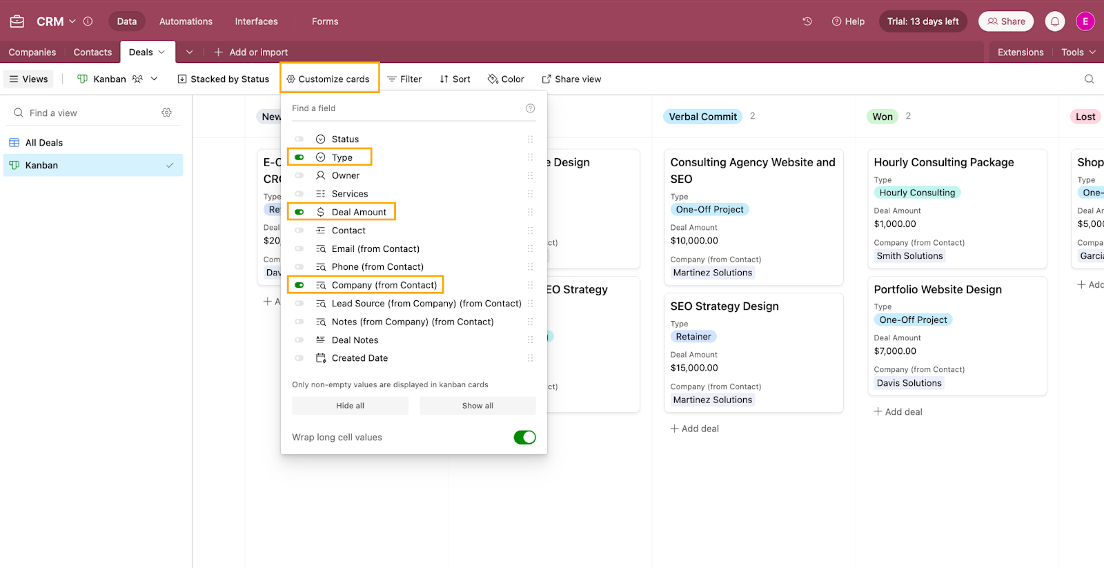 Airtable Basics: Build a simple CRM to store client data