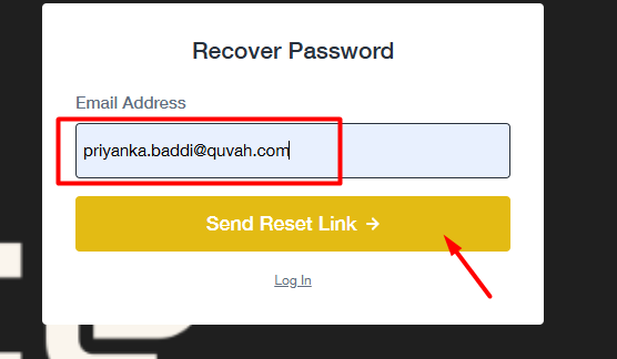 A screenshot of a login box