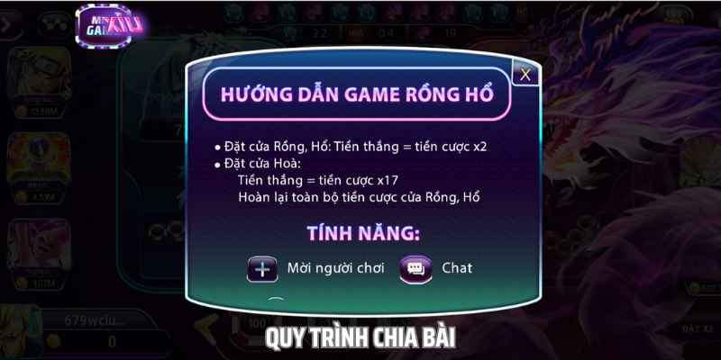 Quy trình chia bài trong Rồng Hổ tại cổng game 789club