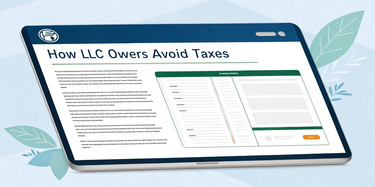 FAQS About How Do LLC Owners Avoid Taxes

