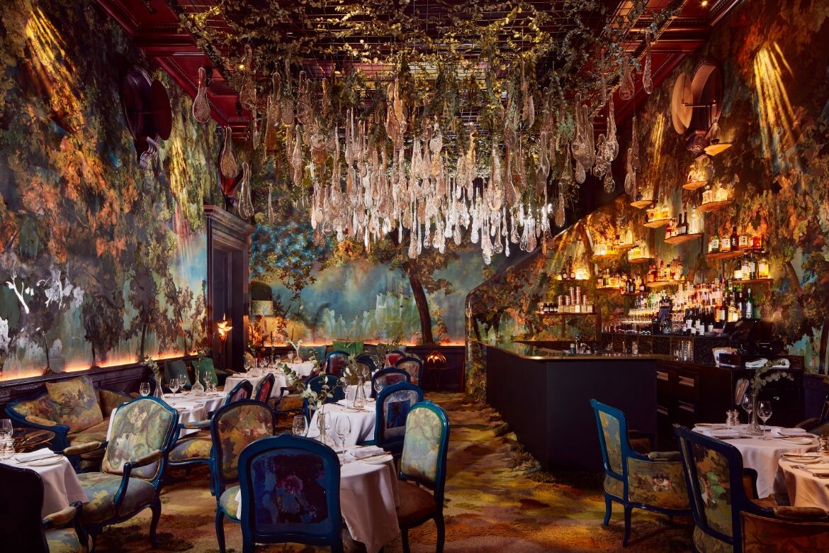 interior of the Sketch restaurant