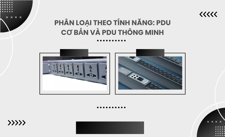 Phân loại theo tính năng: PDU cơ bản và PDU thông minh