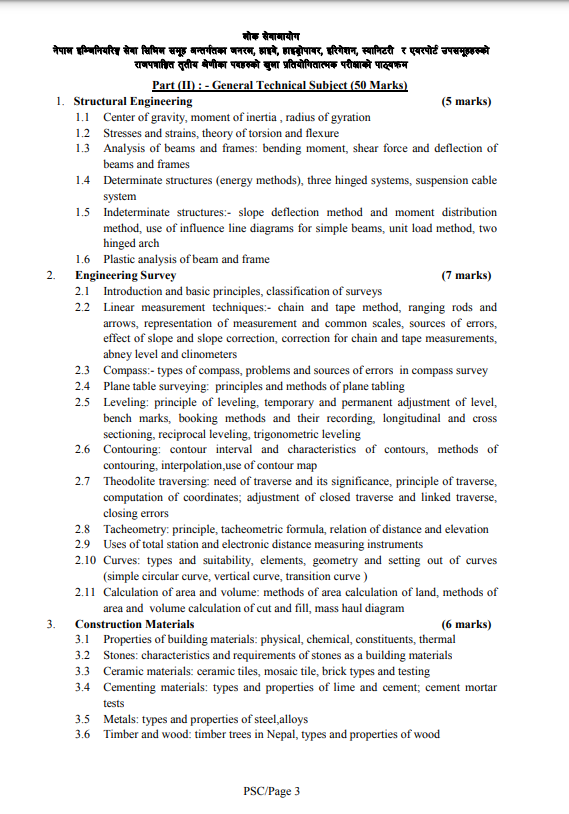 A Complete Guide to Civil Engineer Loksewa: Post Details, Salary, Qualifications, and Syllabus 4