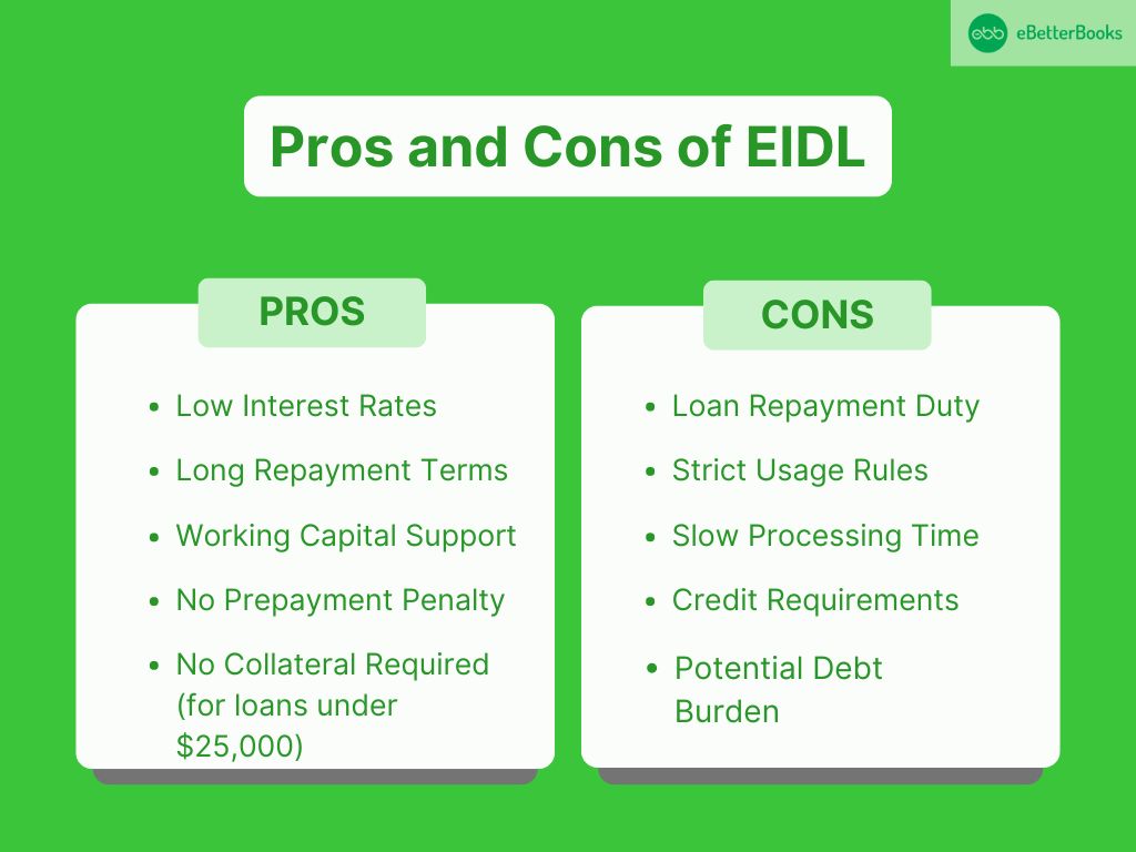 Pros and Cons of Economic Injury Disaster Loan