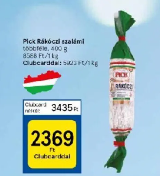 Pick téliszalámi akciós a Tescoban