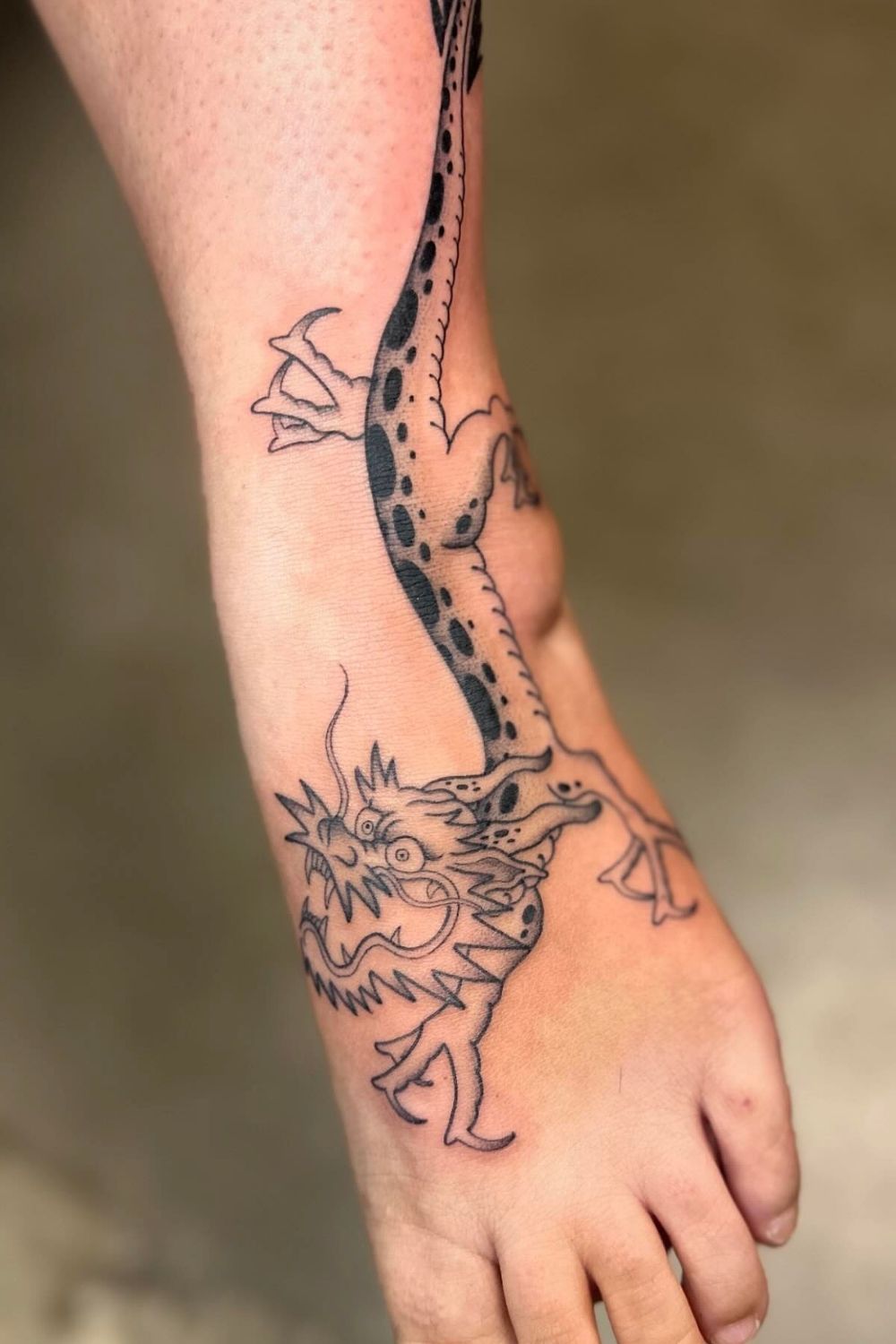 Dragon Foot Tattoos