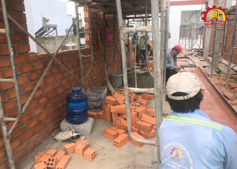 Thi công trọn gói nhà phố cho gia đình chú Hồng quận Tân Bình Nhất Tín