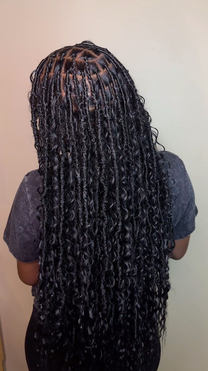Soft Locs x Goddess Braids Combo
