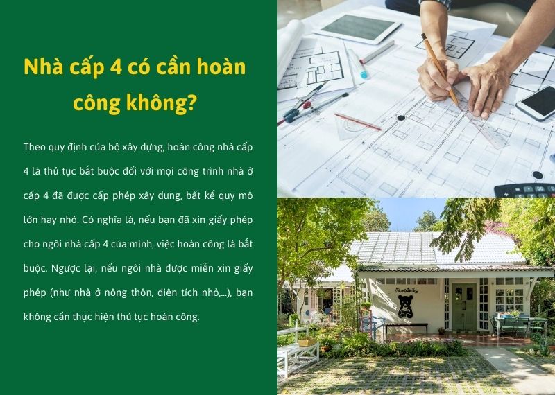 Nhà cấp 4 có cần hoàn công không Xây dựng Nhất Tín