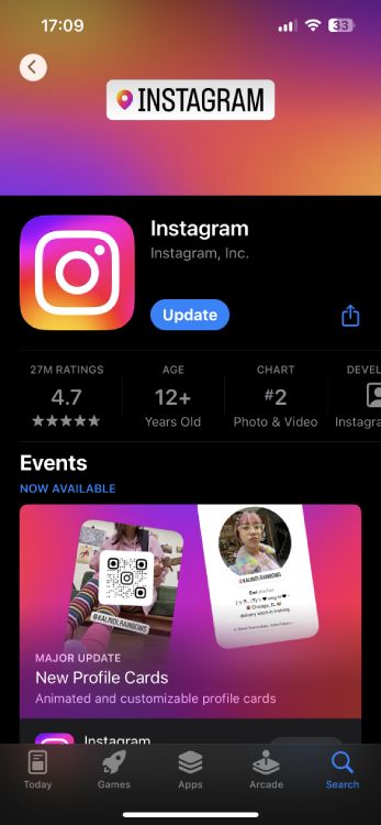 Update Your Instagram App to Fix Instagram Videos Not Loading