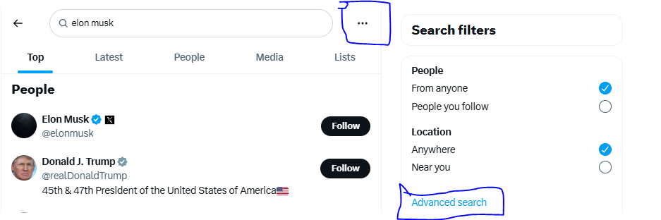Advance Search