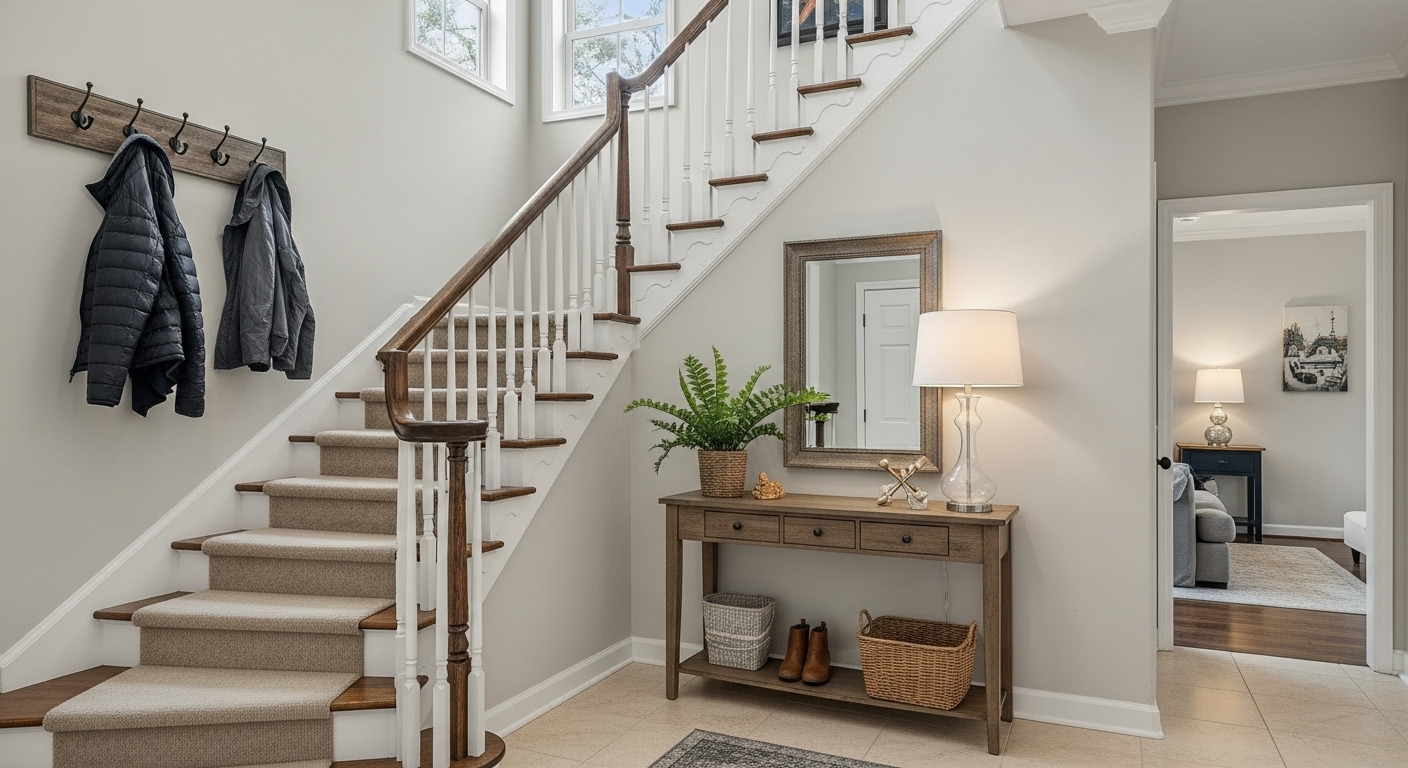 Staircase Entry Decor