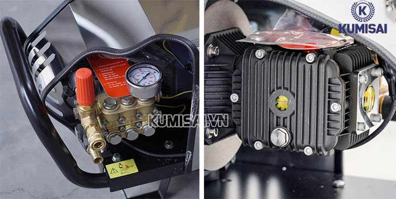 Cận cảnh motor một model máy rửa xe của hãng Kumisai