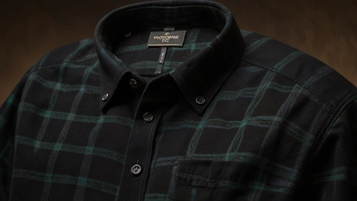 black roundtree and york mens flannel shirts