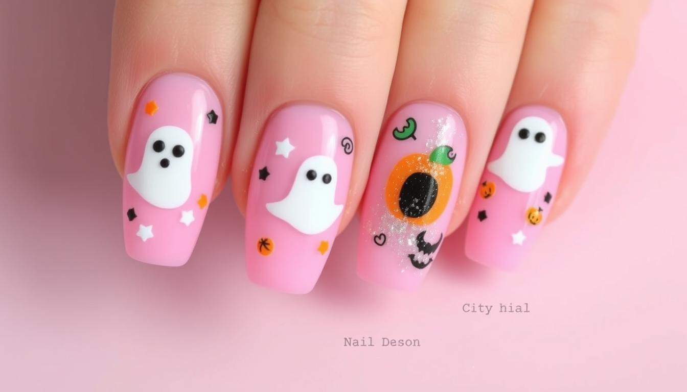 ghoulish gel nails