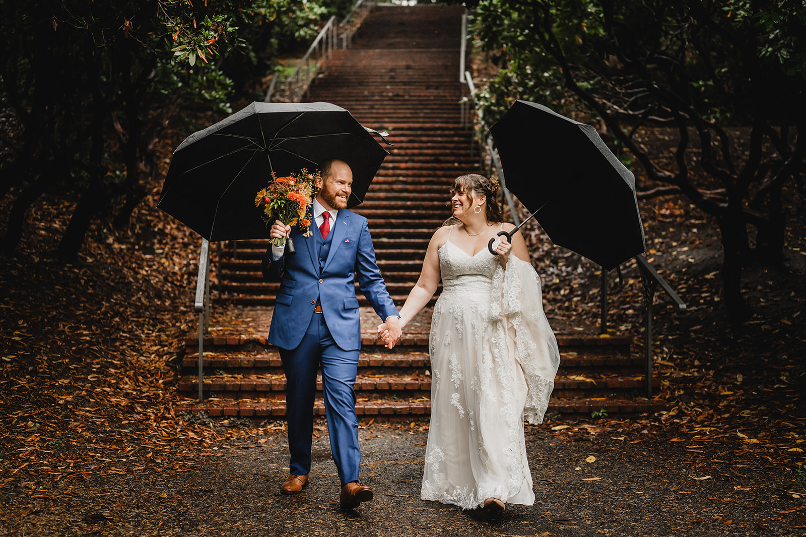 Laurelhurst Park elopement couple